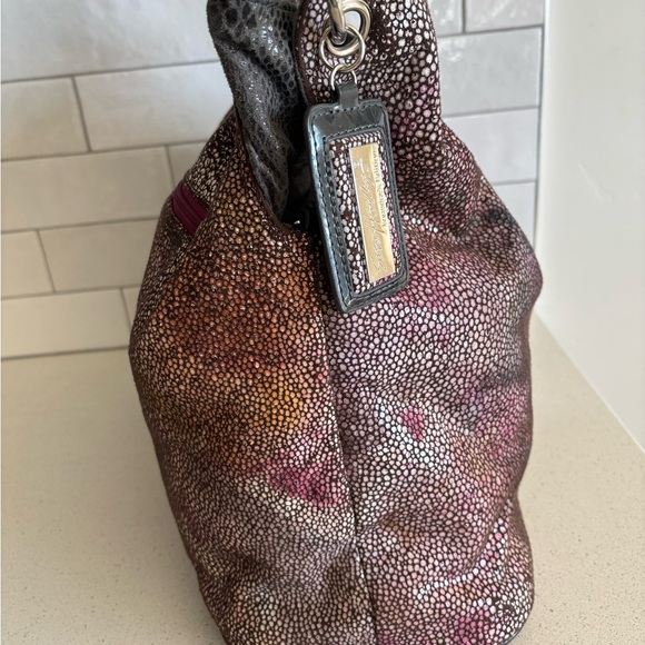 Y2K Beijo Couture Grey Snakeskin Reversible Multi-Color Hobo Purse See Pic EUC - Picture 4 of 14